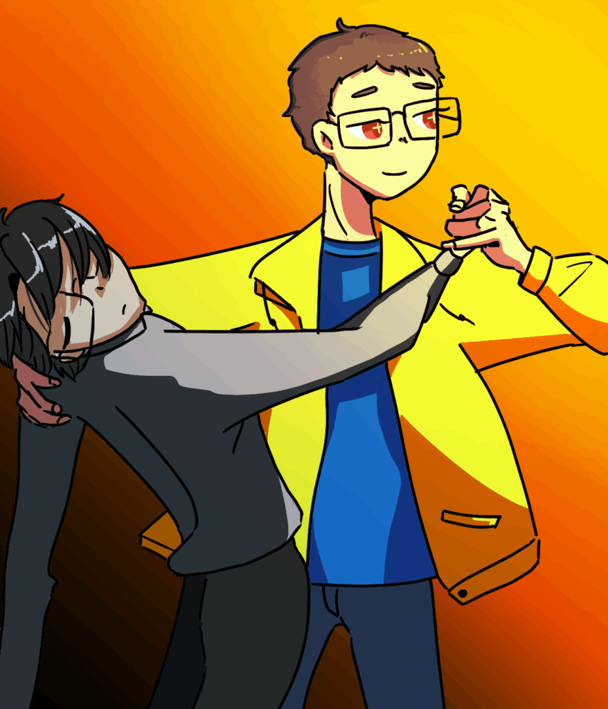 曲がりくねった道を行く