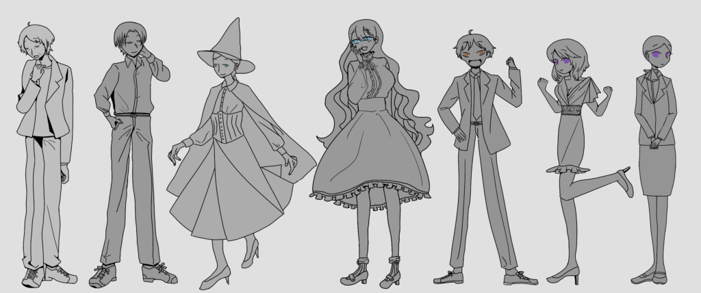 古い自探索者の立ち絵描いてみる